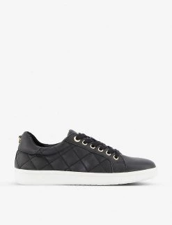 DUNE Excited Quilted-leather Low-top Trainers For Womens Black-leather 11 DUNE Excited Quilted-leather Low-top Trainers For Womens Black-leather -Dune London Sales Store unnamed file 1551