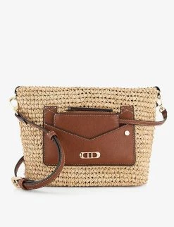 DUNE Davenport Raffia And Leather Cross-body Bag For Womens Natural-raffia -Dune London Sales Store unnamed file 1555