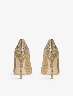 DUNE Bedazzler Embellished Courts For Womens Silver-synthetic -Dune London Sales Store unnamed file 1574