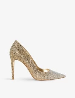 DUNE Bedazzler Embellished Courts For Womens Silver-synthetic -Dune London Sales Store unnamed file 1575