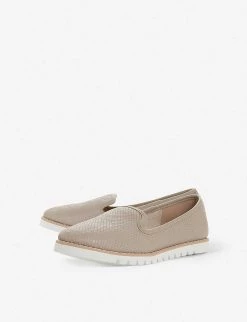 DUNE Galleon Reptile-effect Leather Loafers For Womens Grey-leather -Dune London Sales Store unnamed file 1595