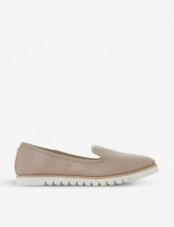 DUNE Galleon Reptile-effect Leather Loafers For Womens Grey-leather -Dune London Sales Store unnamed file 1596