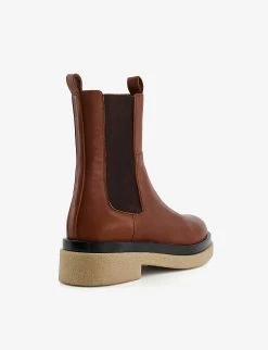 DUNE Puro Crepe-soled Leather Chelsea Boots For Womens Tan-leather -Dune London Sales Store unnamed file 1605