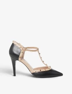 DUNE Cliopatra Studded Leather Court Shoes For Womens Black-synthetic -Dune London Sales Store unnamed file 1621