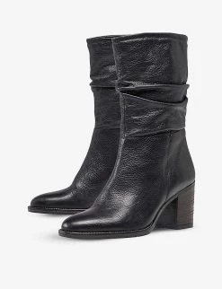 DUNE Rosa Leather Boots For Womens Black-leather -Dune London Sales Store unnamed file 1639