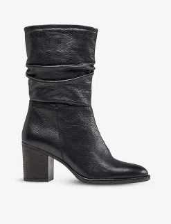DUNE Rosa Leather Boots For Womens Black-leather -Dune London Sales Store unnamed file 1641
