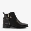 DUNE Pap Branded-strap Zipped Leather Ankle Boots For Womens Black-leather -Dune London Sales Store unnamed file 167