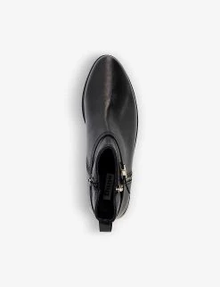 DUNE Pap Branded-strap Zipped Leather Ankle Boots For Womens Black-leather 8 DUNE Pap Branded-strap Zipped Leather Ankle Boots For Womens Black-leather -Dune London Sales Store unnamed file 168