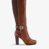 DUNE Sabrena Heeled Knee-high Leather Boots For Womens Tan-leather 2 DUNE Sabrena Heeled Knee-high Leather Boots For Womens Tan-leather -Dune London Sales Store unnamed file 1687