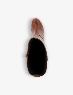 DUNE Sabrena Heeled Knee-high Leather Boots For Womens Tan-leather 8 DUNE Sabrena Heeled Knee-high Leather Boots For Womens Tan-leather -Dune London Sales Store unnamed file 1688