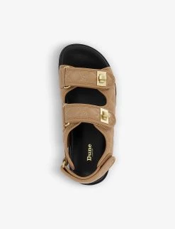 DUNE Lockstockk Double-strap Leather Sandals For Womens Camel-leather 8 DUNE Lockstockk Double-strap Leather Sandals For Womens Camel-leather -Dune London Sales Store unnamed file 1703