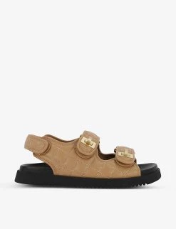 DUNE Lockstockk Double-strap Leather Sandals For Womens Camel-leather 11 DUNE Lockstockk Double-strap Leather Sandals For Womens Camel-leather -Dune London Sales Store unnamed file 1706