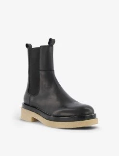 DUNE Puro Crepe-soled Leather Chelsea Boots For Womens Black-leather -Dune London Sales Store unnamed file 1719