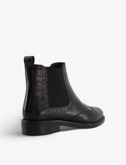 DUNE Quest Brogue-detail Leather Ankle Boots For Womens Black-leather -Dune London Sales Store unnamed file 1740
