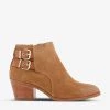DUNE Pinna Western Heeled Suede Ankle Boots For Womens Camel-suede -Dune London Sales Store unnamed file 1742