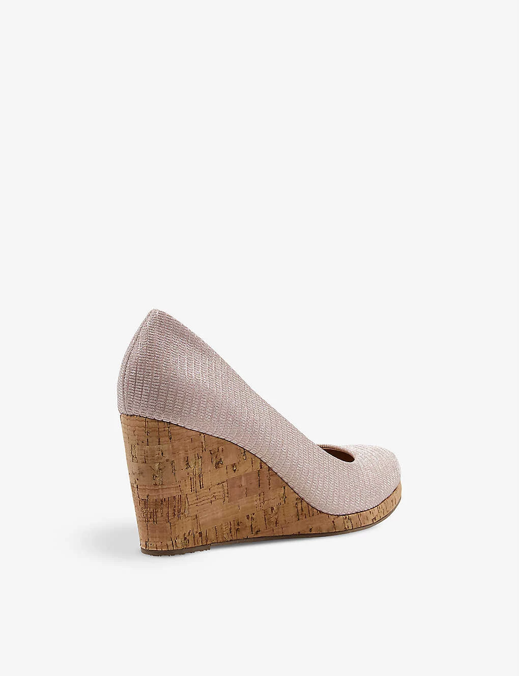 DUNE Annibell Wedge Suede Courts For Womens Rose Gold-synthetic 6 DUNE Annibell Wedge Suede Courts For Womens Rose Gold-synthetic - Image 4