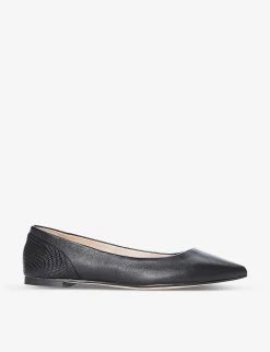 DUNE Hamley Pointed-toe Leather Ballet Flats For Womens Black-leather Mix -Dune London Sales Store unnamed file 1826