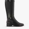 DUNE Tap Leather Panel Riding Boots For Womens Black-leather -Dune London Sales Store unnamed file 1857