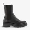 DUNE Palmz Chunky-soled Leather Chelsea Boots For Womens Black-leather -Dune London Sales Store unnamed file 1867