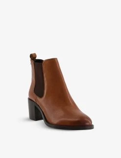 DUNE Pembley Heeled Leather Chelsea Boots For Womens Tan-leather -Dune London Sales Store unnamed file 1874