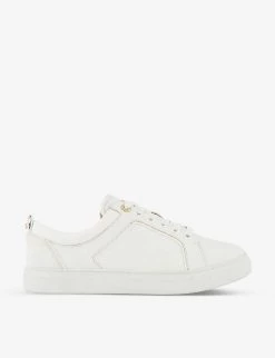 DUNE Estee Embossed Leather Low-top Trainers For Womens White-synthetic -Dune London Sales Store unnamed file 1900
