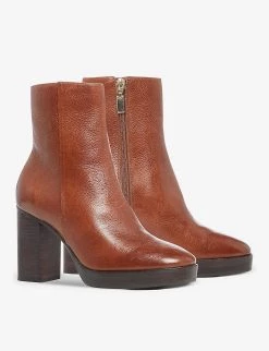DUNE Pella Leather Ankle Boots For Womens Tan-leather -Dune London Sales Store unnamed file 1914