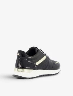 DUNE Effort Contrast Panelled Leather Trainers For Womens Black-leather Mix 10 DUNE Effort Contrast Panelled Leather Trainers For Womens Black-leather Mix -Dune London Sales Store unnamed file 1930