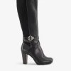 DUNE Sabrena Heeled Knee-high Leather Boots For Womens Black-leather 1 DUNE Sabrena Heeled Knee-high Leather Boots For Womens Black-leather -Dune London Sales Store unnamed file 1932