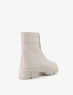 DUNE Path Chunky-soled Zip-up Leather Ankle Boots For Womens Ecru-leather -Dune London Sales Store unnamed file 1950