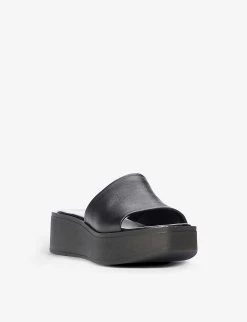 DUNE Kadas Open-toe Leather Platform Sandals For Womens Black-leather 9 DUNE Kadas Open-toe Leather Platform Sandals For Womens Black-leather -Dune London Sales Store unnamed file 1974