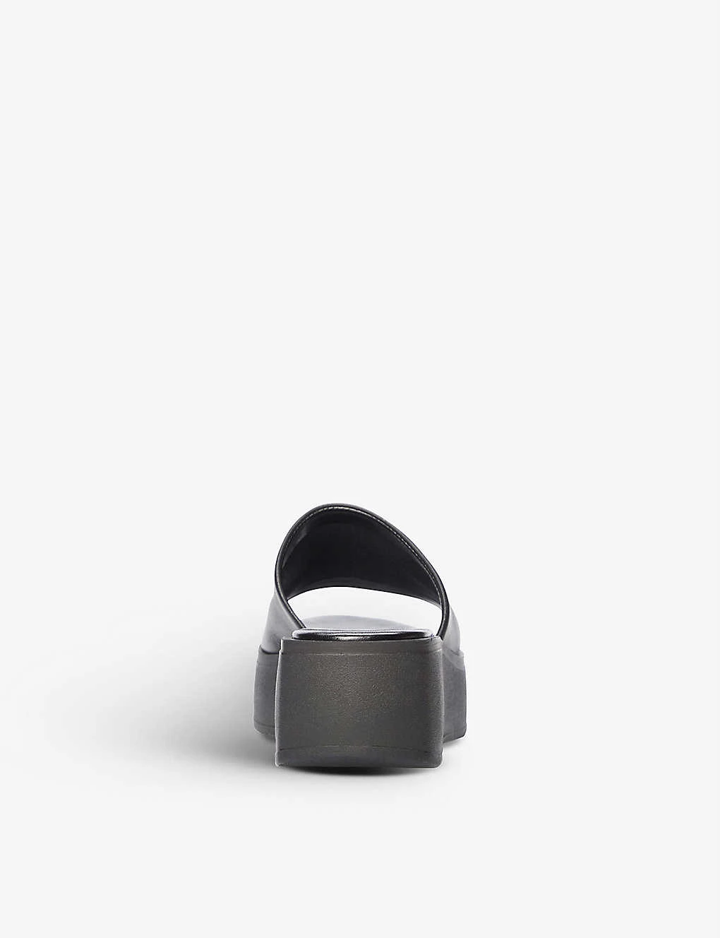 DUNE Kadas Open-toe Leather Platform Sandals For Womens Black-leather 6 DUNE Kadas Open-toe Leather Platform Sandals For Womens Black-leather - Image 4