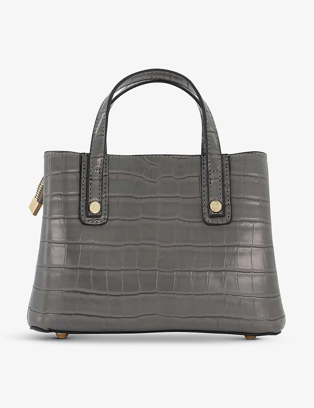 DUNE Dinkydorrie Crocodile-embossed Faux-leather Tote Bag For Womens Grey-croc Synthetic 5 DUNE Dinkydorrie Crocodile-embossed Faux-leather Tote Bag For Womens Grey-croc Synthetic - Image 3