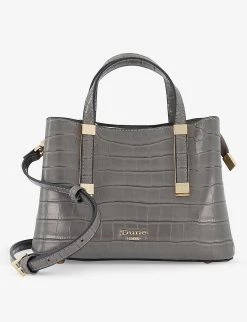 DUNE Dinkydorrie Crocodile-embossed Faux-leather Tote Bag For Womens Grey-croc Synthetic 9 DUNE Dinkydorrie Crocodile-embossed Faux-leather Tote Bag For Womens Grey-croc Synthetic -Dune London Sales Store unnamed file 199