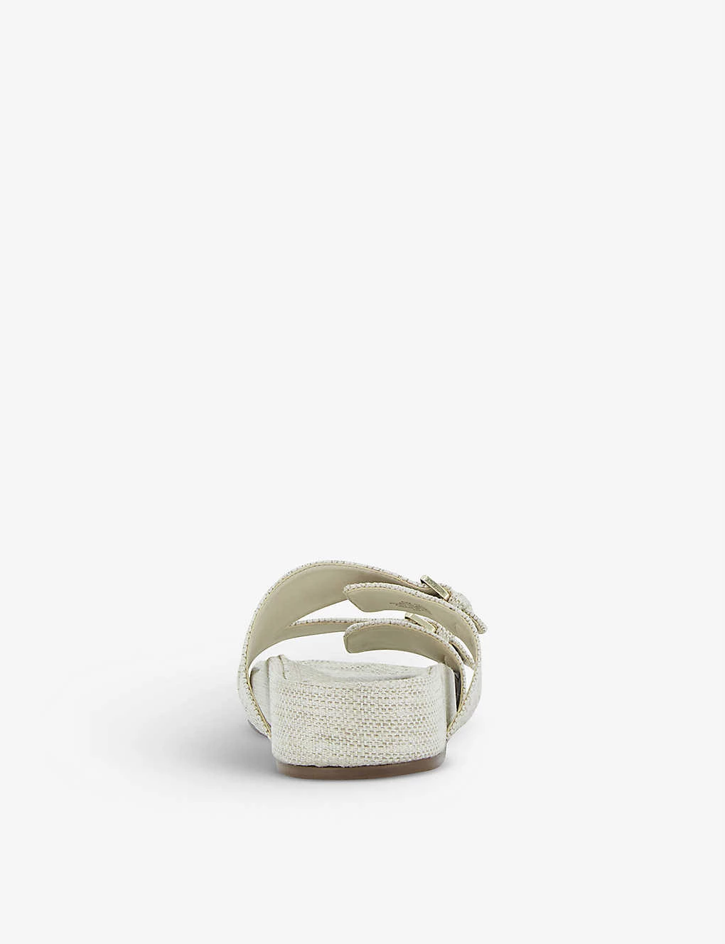 DUNE Loren Two-part Buckle Sandals For Womens Natural-canvas 6 DUNE Loren Two-part Buckle Sandals For Womens Natural-canvas - Image 4