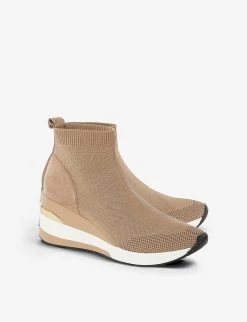 DUNE Engel Knitted Wedge-heel Trainers For Womens Camel-fabric 9 DUNE Engel Knitted Wedge-heel Trainers For Womens Camel-fabric -Dune London Sales Store unnamed file 202