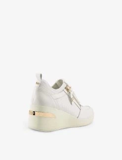 DUNE Eilin Panelled Leather Wedge-heel Trainers For Womens White-leather Mix 10 DUNE Eilin Panelled Leather Wedge-heel Trainers For Womens White-leather Mix -Dune London Sales Store unnamed file 218