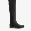 DUNE Tropic Leather Over-the-knee Stretch Boots For Womens Black-leather 1 DUNE Tropic Leather Over-the-knee Stretch Boots For Womens Black-leather -Dune London Sales Store unnamed file 220