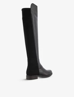 DUNE Tropic Leather Over-the-knee Stretch Boots For Womens Black-leather 8 DUNE Tropic Leather Over-the-knee Stretch Boots For Womens Black-leather -Dune London Sales Store unnamed file 221