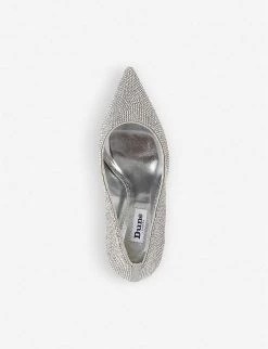 DUNE Bombshell Embellished Courts Silver-synthetic -Dune London Sales Store unnamed file 23