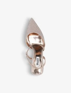 DUNE Colombia Pointed-toe Woven Courts For Womens Rose Gold-fabric 10 DUNE Colombia Pointed-toe Woven Courts For Womens Rose Gold-fabric -Dune London Sales Store unnamed file 243