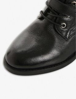 DUNE Paxtone Buckled Leather Boots For Womens Black-leather -Dune London Sales Store unnamed file 278