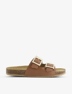 DUNE Lexington Double-strap Leather Sandals For Womens Camel-leather -Dune London Sales Store unnamed file 294