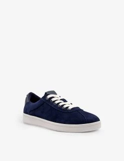 DUNE Eureka Laser-cut Suede Low-top Trainers For Womens Navy-suede -Dune London Sales Store unnamed file 297