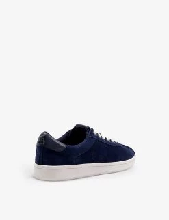 DUNE Eureka Laser-cut Suede Low-top Trainers For Womens Navy-suede -Dune London Sales Store unnamed file 298