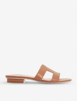 DUNE Loupe Leather Sandals For Womens Tan-leather -Dune London Sales Store unnamed file 3