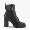 DUNE Passio Lace-up Heeled Leather Ankle Boots For Womens Black-leather -Dune London Sales Store unnamed file 300