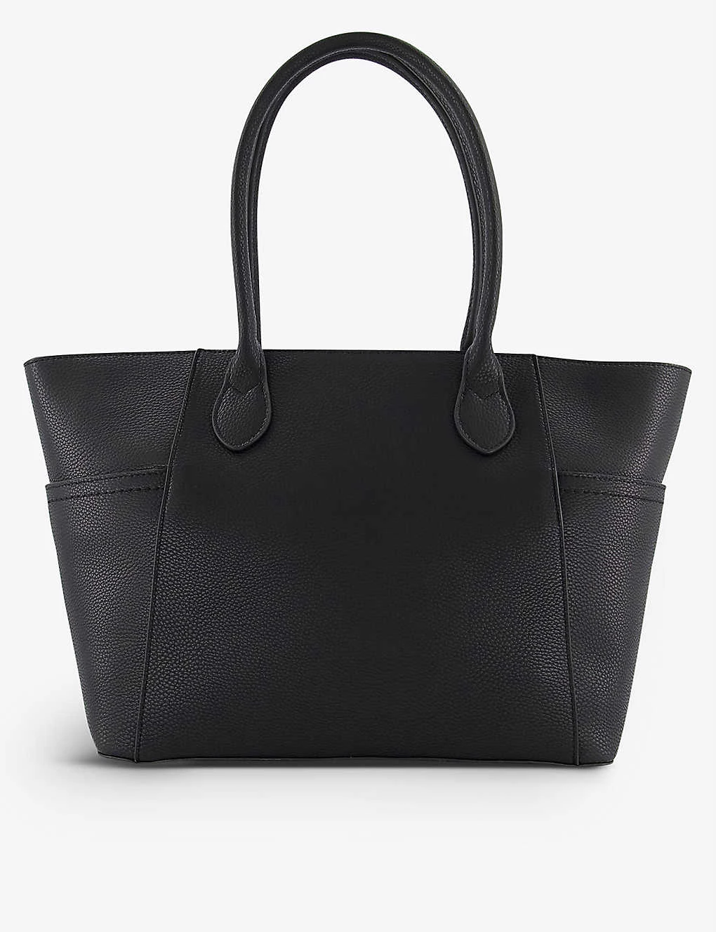 DUNE Dellenia Stitch-detail Faux-leather Tote Bag For Womens Black-plain Synthetic 5 DUNE Dellenia Stitch-detail Faux-leather Tote Bag For Womens Black-plain Synthetic - Image 3