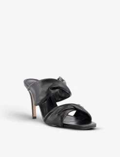 DUNE Mettle Knotted Heeled Leather Mules For Womens Black-leather 9 DUNE Mettle Knotted Heeled Leather Mules For Womens Black-leather -Dune London Sales Store unnamed file 337