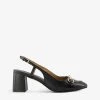 DUNE Cassie Snaffle-trim Leather Slingback Heels For Womens Black-leather -Dune London Sales Store unnamed file 340