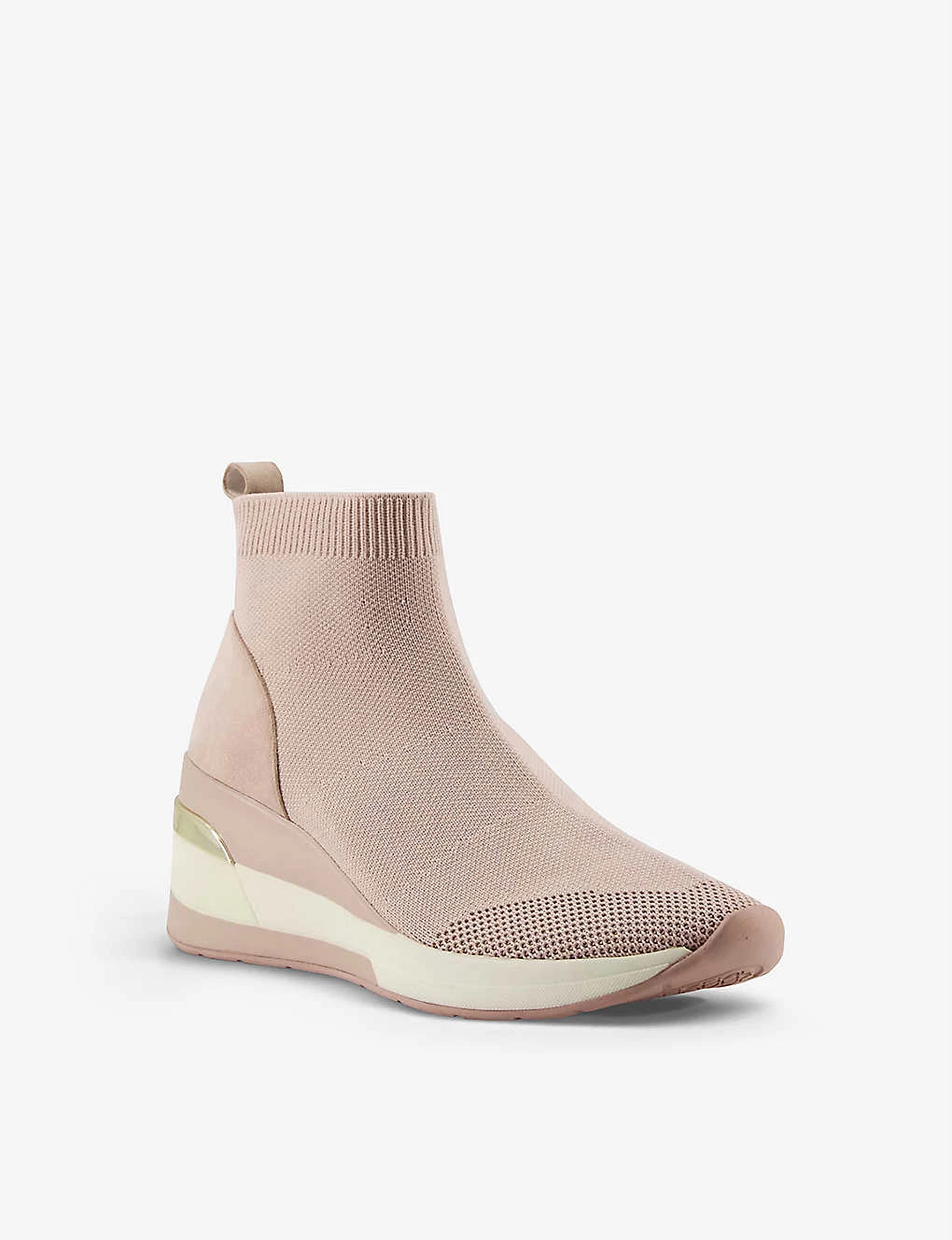 DUNE Engel Wedge-heel Knitted Sock Trainers For Womens Nude-fabric 5 DUNE Engel Wedge-heel Knitted Sock Trainers For Womens Nude-fabric - Image 3